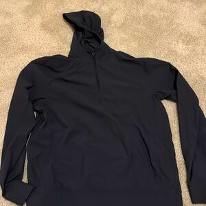 Lululemon half zip shirt with hood. Size Large